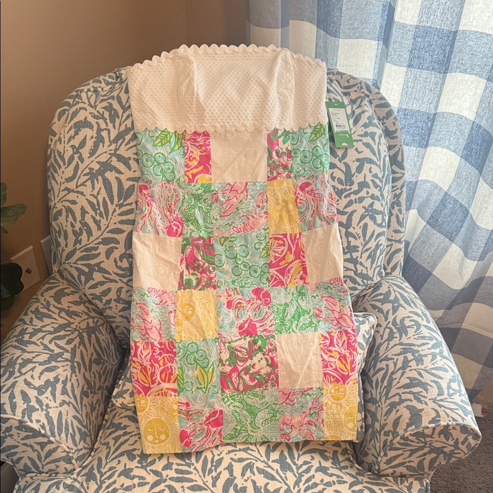 Lilly Pulitzer Patchwork Dress - Pink, Green, Yellow, White
